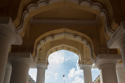Low angle view of historical building