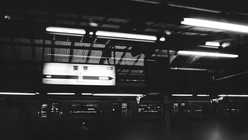 Interior of subway station