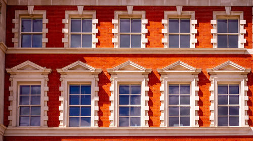 Full frame shot of building with windows
