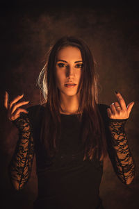 Portrait of a beautiful young woman