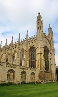 Low angle view of historical building against sky