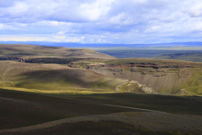 Scenic view of landscape against sky