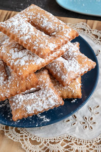 Homemade sweet typical french merveilles