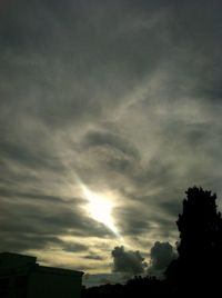 Low angle view of cloudy sky