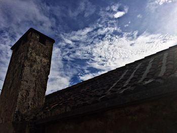 Low angle view of building against sky