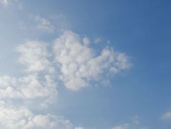 Low angle view of clouds in sky