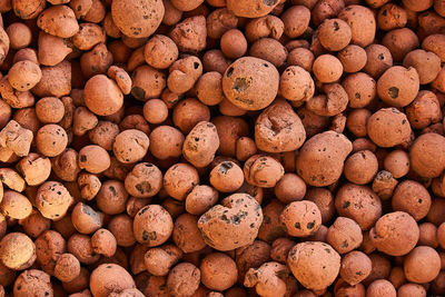 Full frame shot of bread for sale at market stall