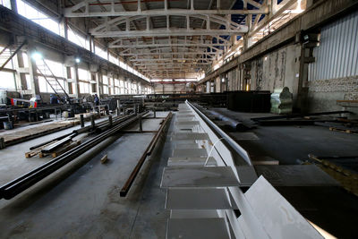 Interior of abandoned factory