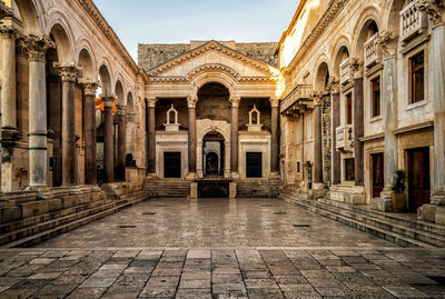 View of old building in city