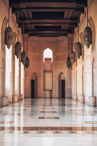 Interior of historic building