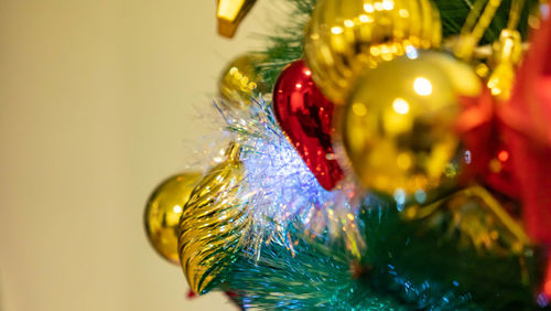 Close-up of christmas tree