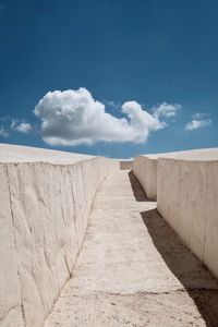 Footpath leading towards wall