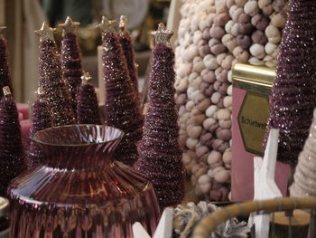 Close-up of sweet food for sale in market