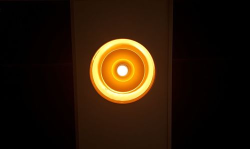 Close-up of illuminated lamp