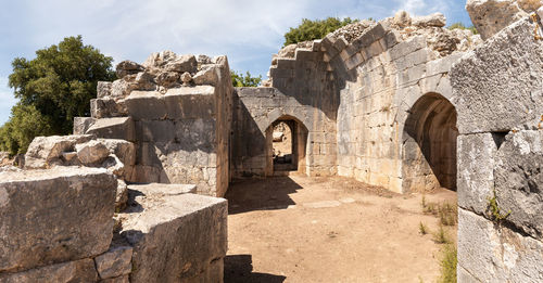 Old ruins against sky