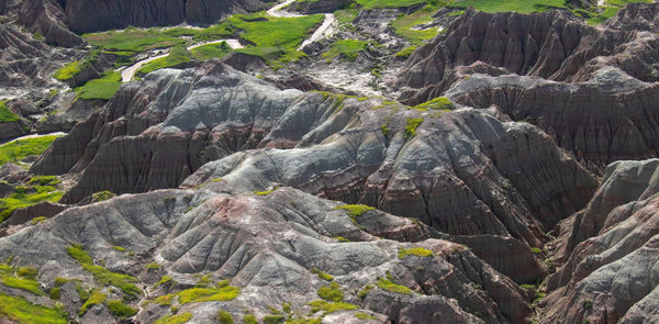 Rock formation on land