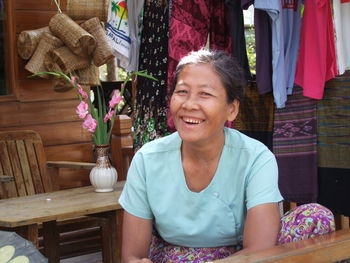 Portrait of smiling woman