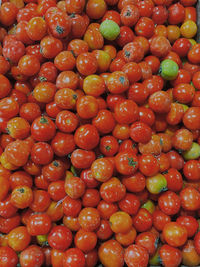 Full frame shot of oranges in market