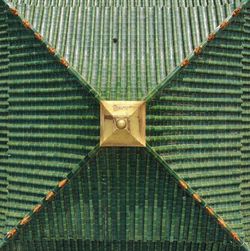 Full frame shot of top view rooftile pattern of temple