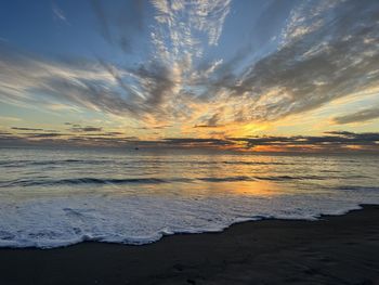  sea against sky during sunrise