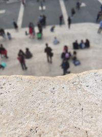 Close-up view of blurred background