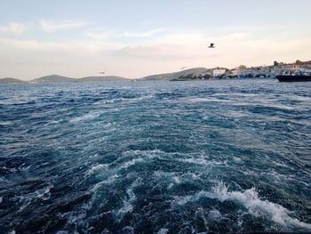 Scenic view of sea against sky