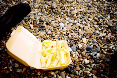 Close-up of food on table