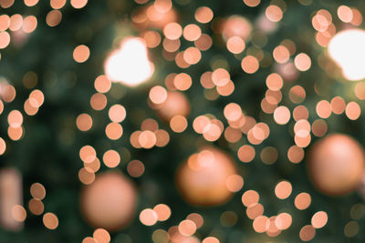 Defocused image of christmas decoration