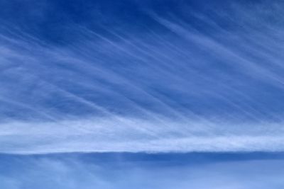 Low angle view of vapor trail in sky