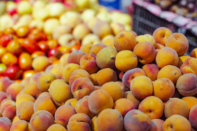 Close-up of fruits for sale at market stall