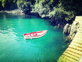 Boats in sea