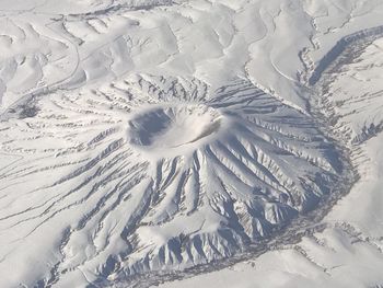 Close-up of snow covered landscape