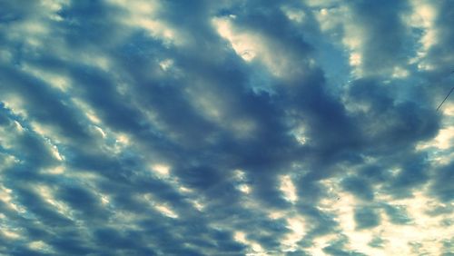 Low angle view of clouds in sky