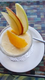 Close-up of dessert on plate