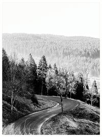 Road passing through landscape