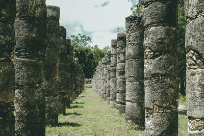 View of old ruin building