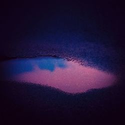 Full frame shot of blue sky reflecting in water