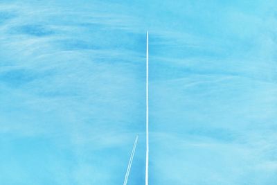 Low angle view of blue sky