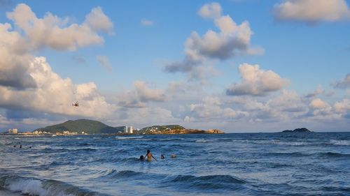 Scenic view of sea against sky