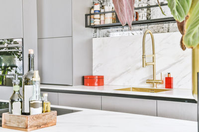 View of faucet in kitchen