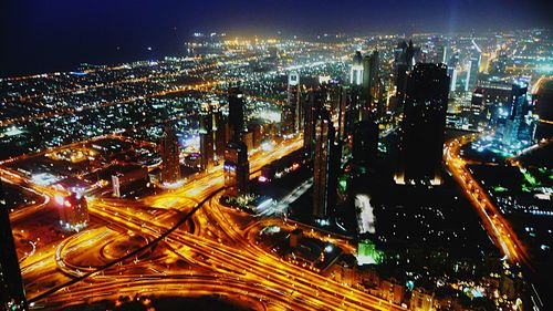 City street at night