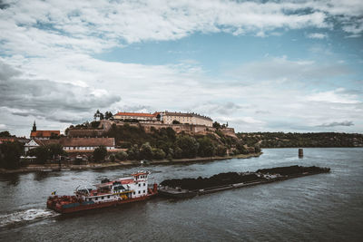 Scenic view of river against sky