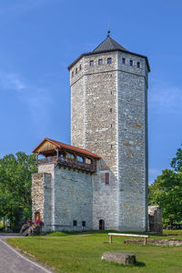 Exterior of old building against sky