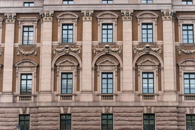 Low angle view of historical building