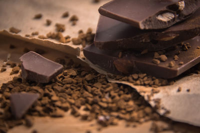 Close-up of chocolate cake