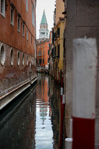 Canal amidst buildings in city