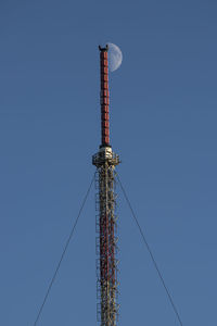 Low angle view of clear blue sky