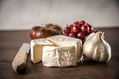 Close-up of fruits on table