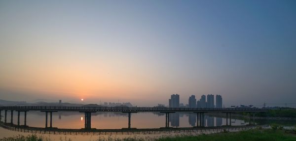 Sunrise over the lake