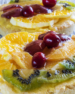 Close-up of desserts